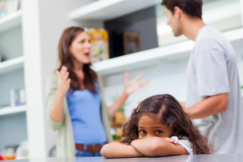 Ruzies waar het kind bij is gedragsprobleem kinderen